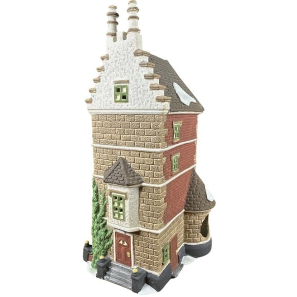 Department 56 Dickens Village Nephew Fred's Flat Lighted Porcelain Christmas VTG - Picture 5 of 7